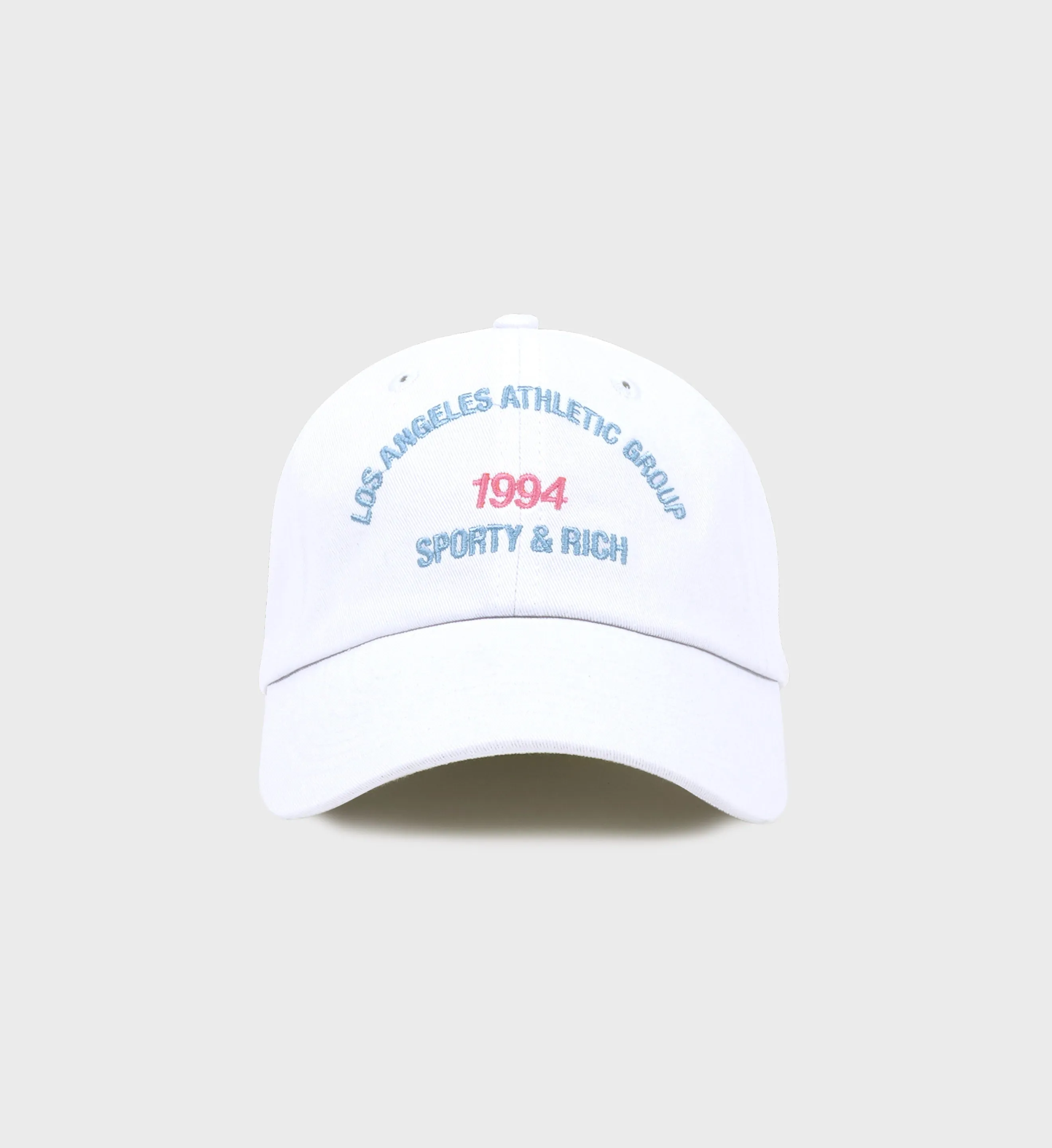 LA Athletic Group Hat - White/China Blue sold by Sporty and Rich