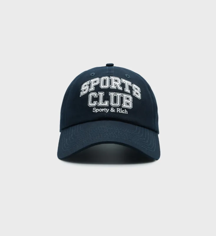 Varsity Hat - Navy/White sold by Sporty and Rich