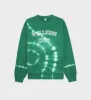 Wellness Club Flocked Crewneck - Gemstone Tie Dye sold by Sporty and Rich