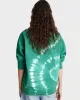 Wellness Club Flocked Crewneck - Gemstone Tie Dye sold by Sporty and Rich