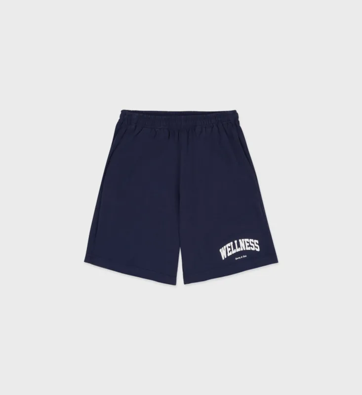 Wellness Ivy Gym Short - Navy/White sold by Sporty and Rich