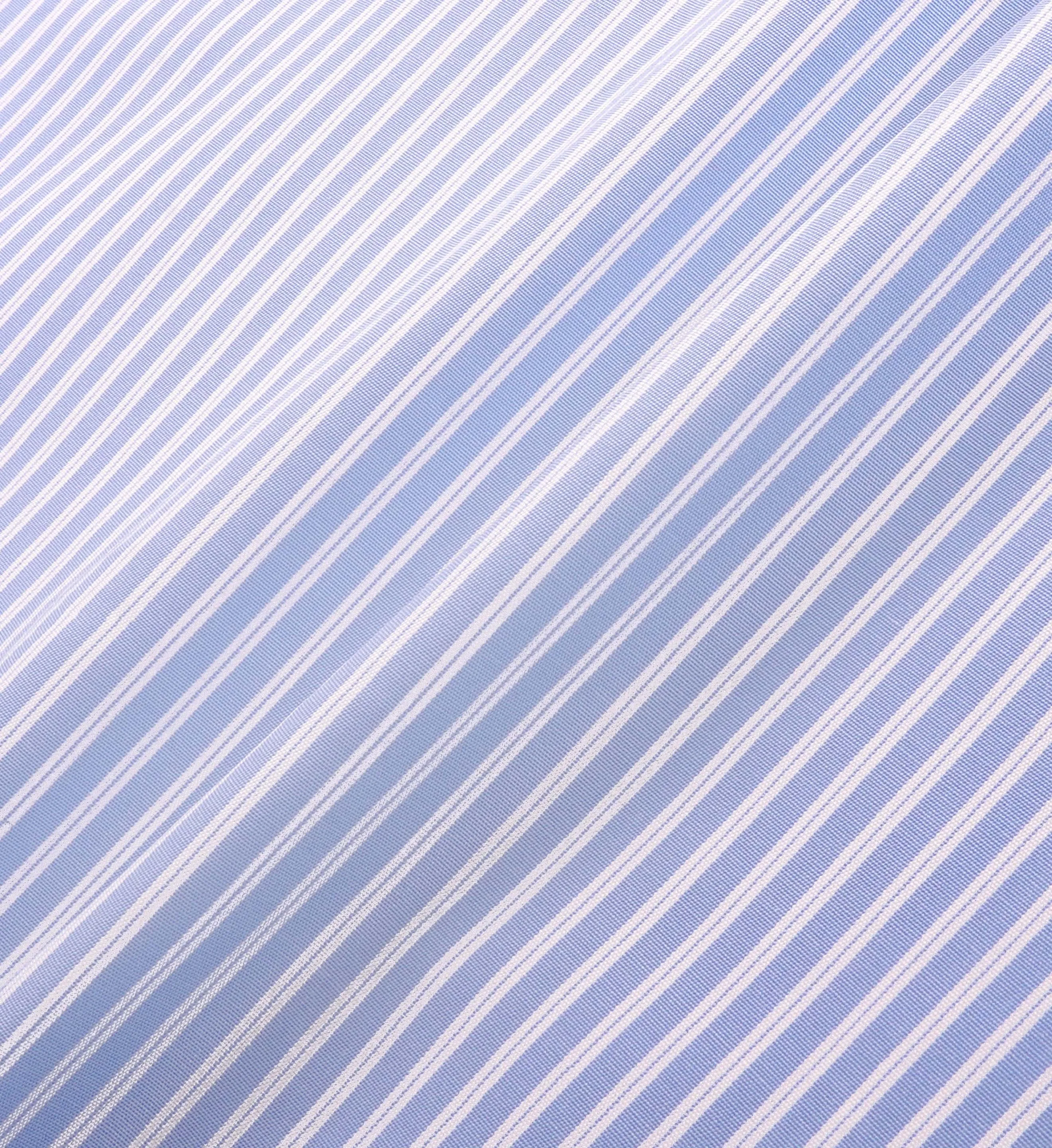 Hotel du Cap Cursive Oversized Shirt - Blue Striped sold by Sporty and Rich product image thumbnail 3