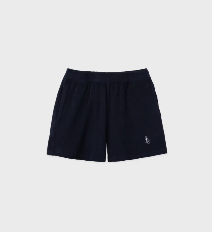 SRC Terry Short - Navy sold by Sporty and Rich