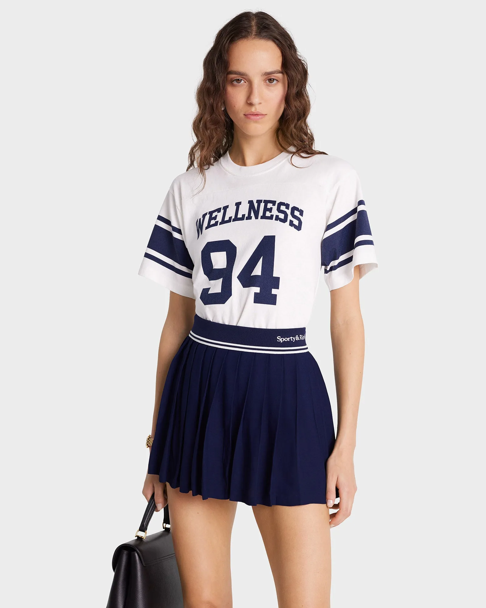 Wellness 94 Rugby Tee - White/Navy sold by Sporty and Rich product image thumbnail 4
