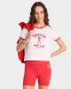 NY Running Club Ringer Tee - White/Sports Red sold by Sporty and Rich