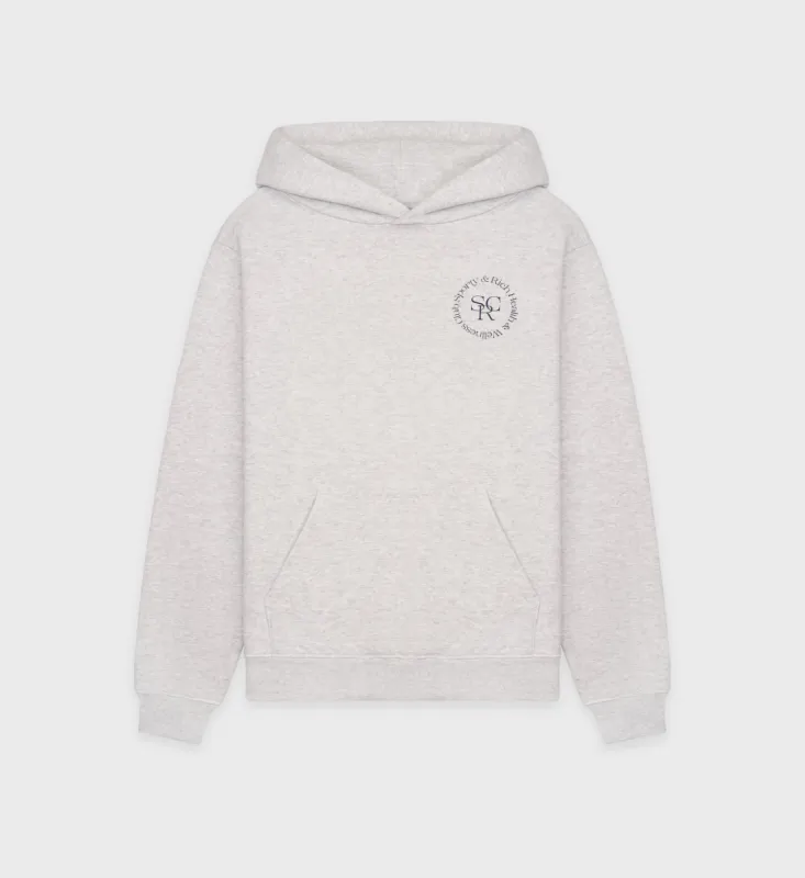 SRHWC Hoodie - Heather Gray/Navy sold by Sporty and Rich