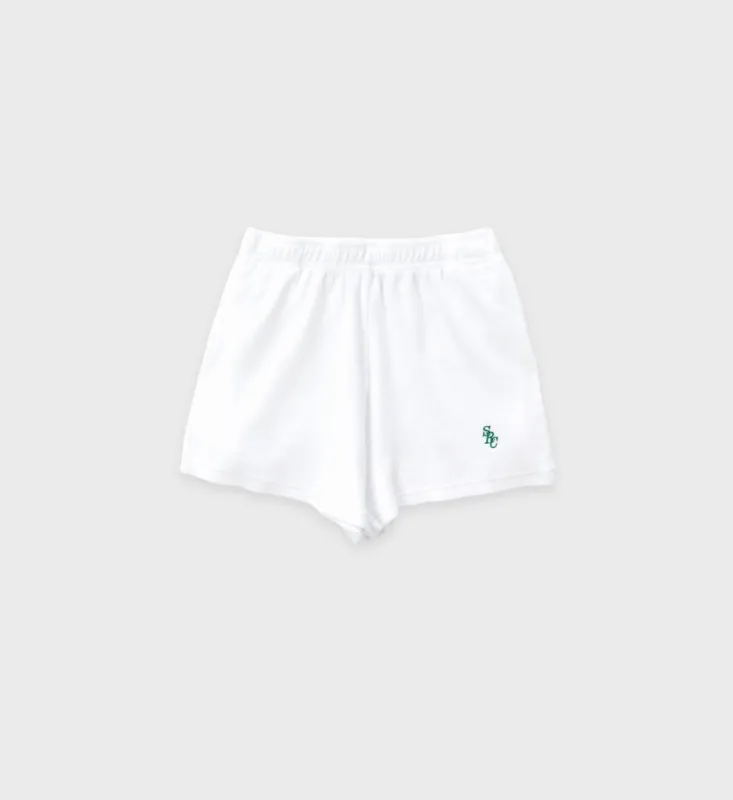 SRC Terry Short - White sold by Sporty and Rich