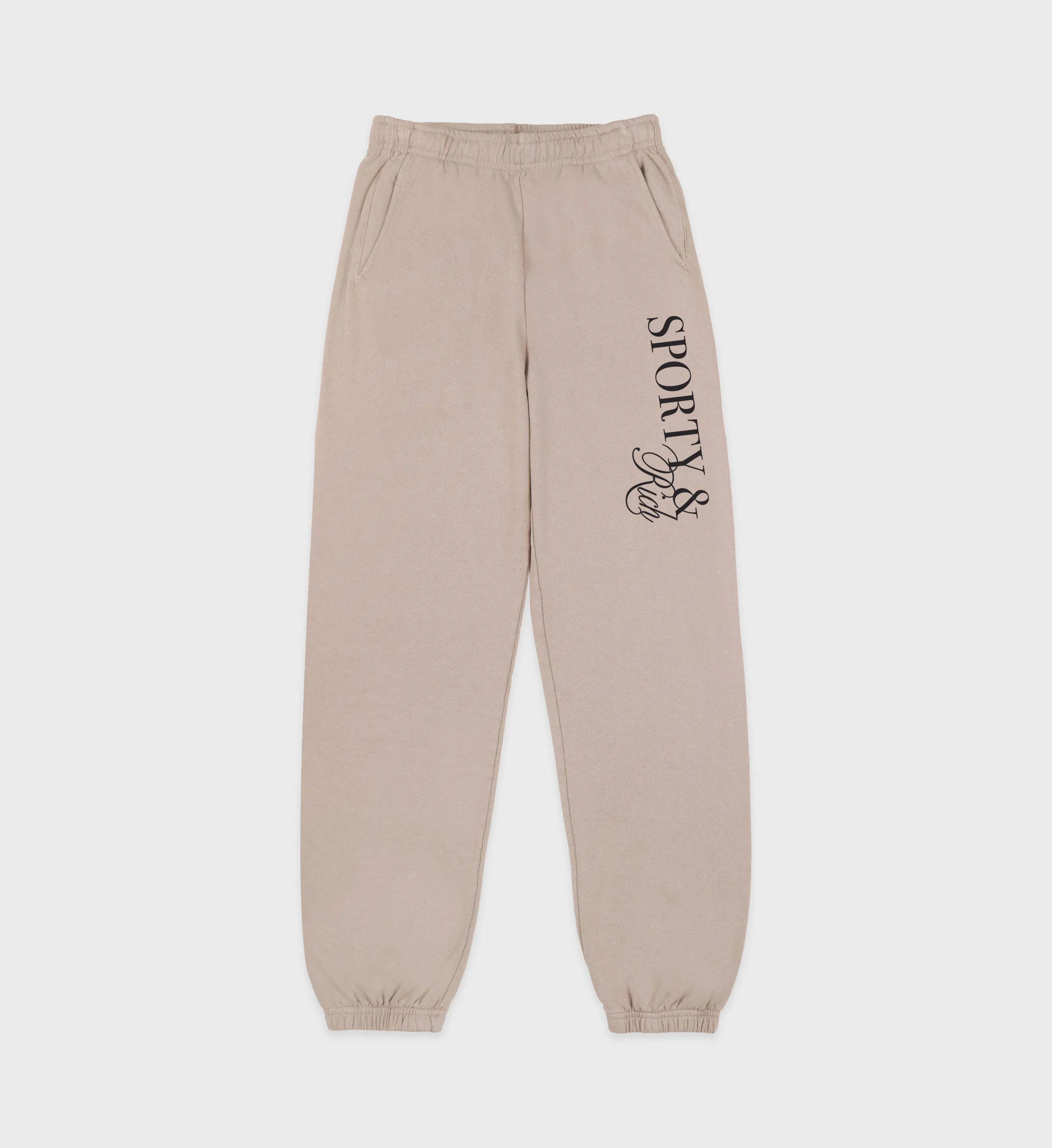 SR Initiative Sweatpant - Elephant/Black sold by Sporty and Rich