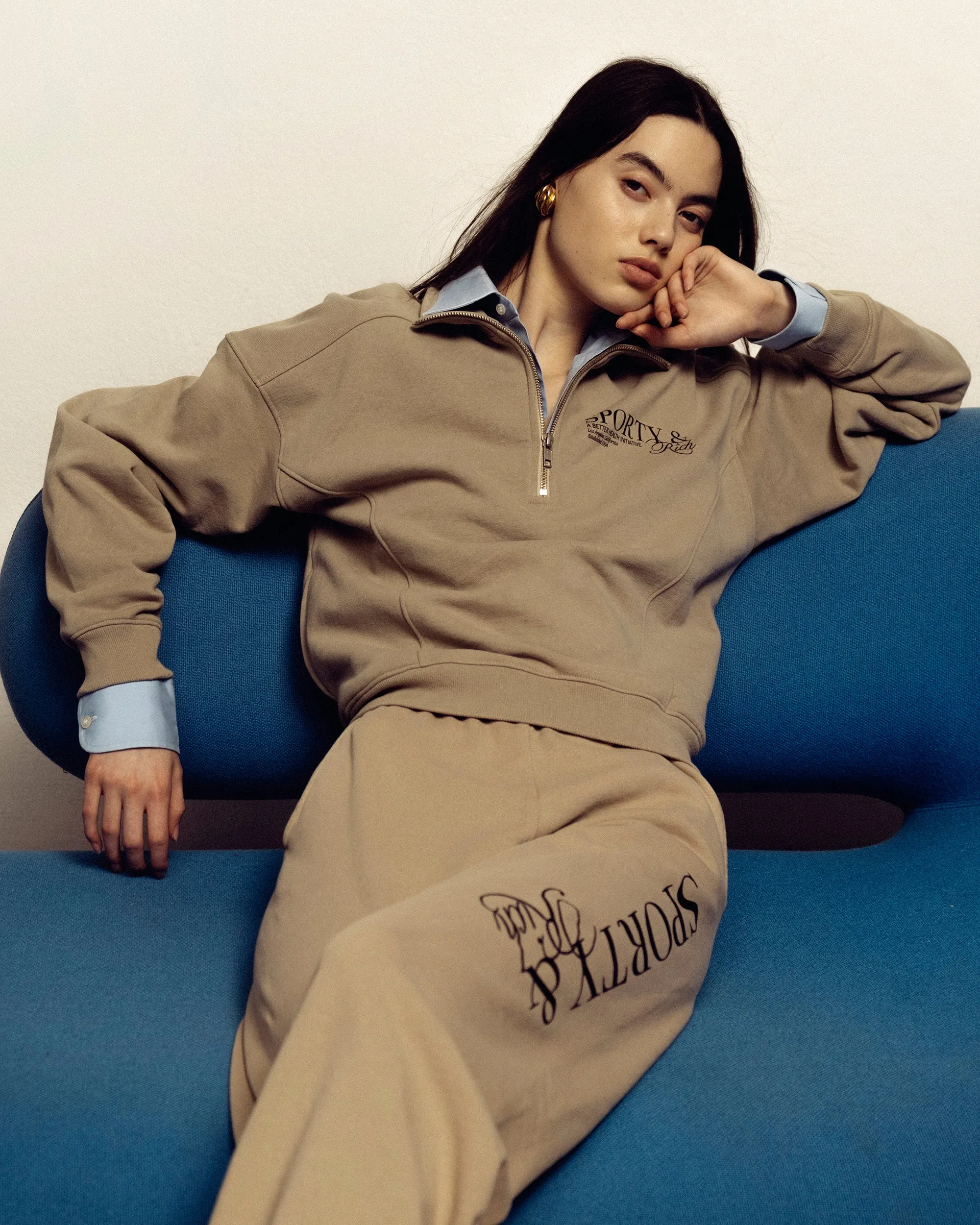 SR Initiative Sweatpant - Elephant/Black sold by Sporty and Rich product image thumbnail 5