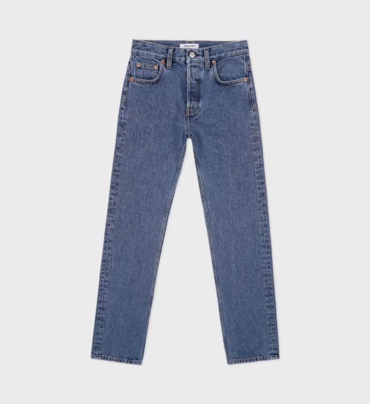 Vintage Fit Straight Leg Denim - Medium Blue - old sold by Sporty and Rich