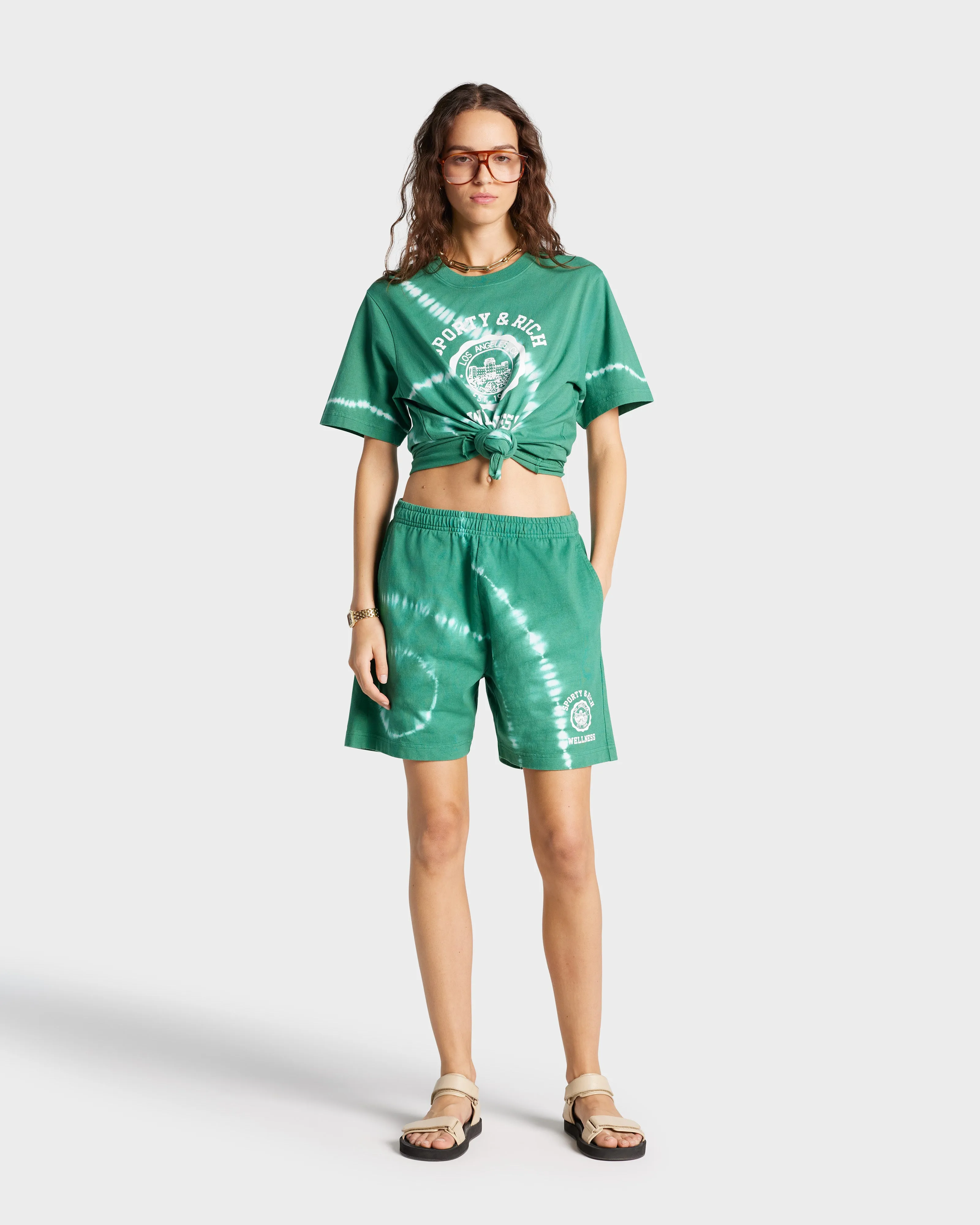 Emblem Gym Short - Gemstone Tie Dye sold by Sporty and Rich product image thumbnail 3