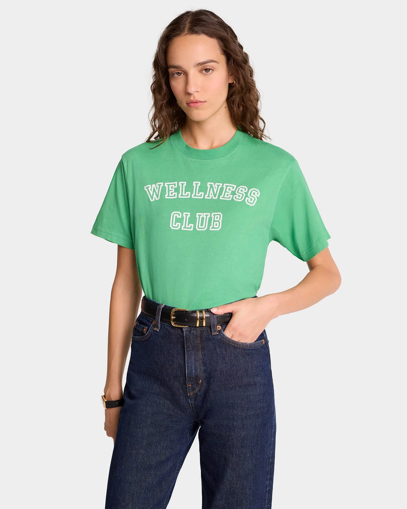 Wellness Club T-Shirt - Verde/White sold by Sporty and Rich product image thumbnail 4