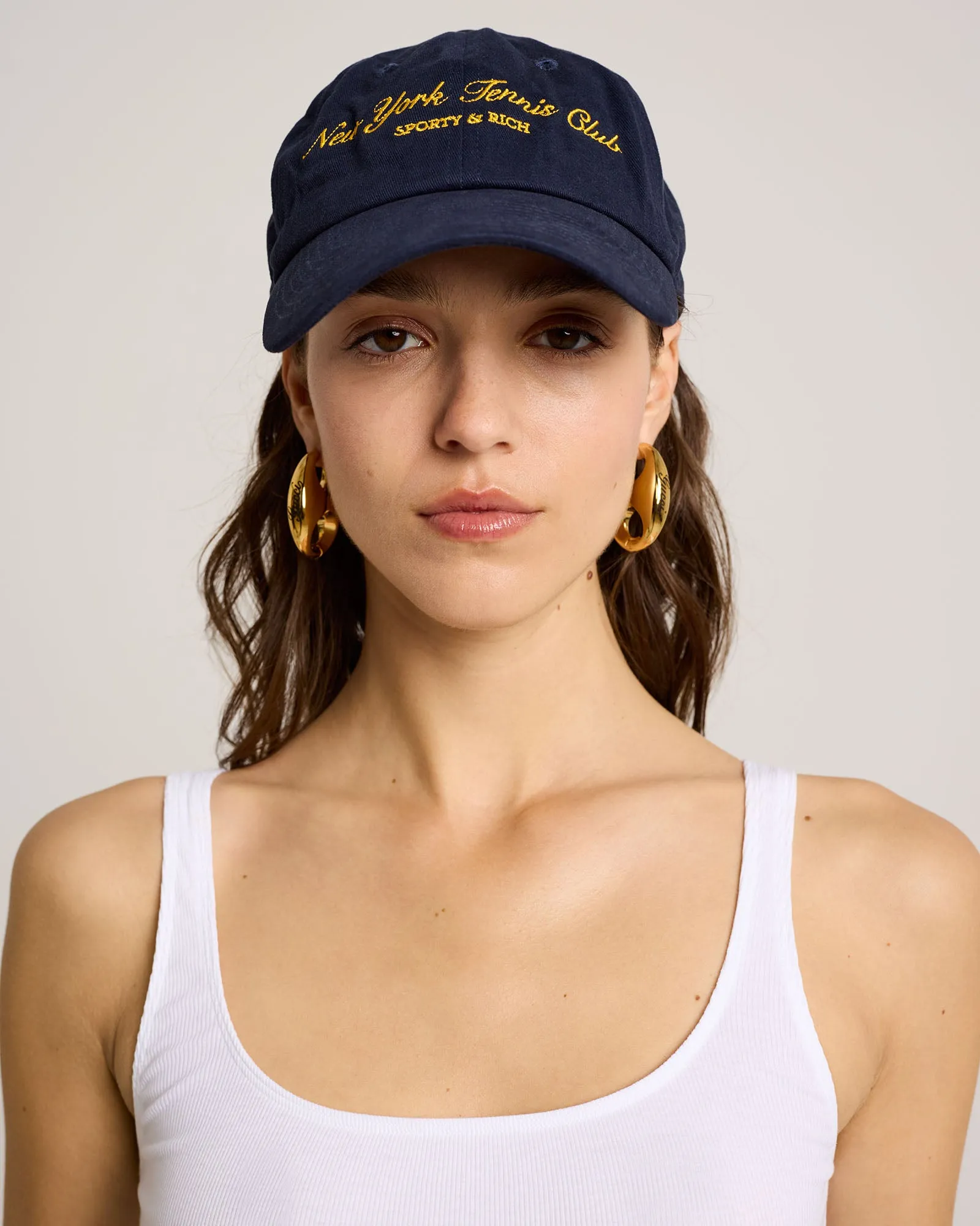 NY Tennis Club Hat - Navy/Gold sold by Sporty and Rich product image thumbnail 3