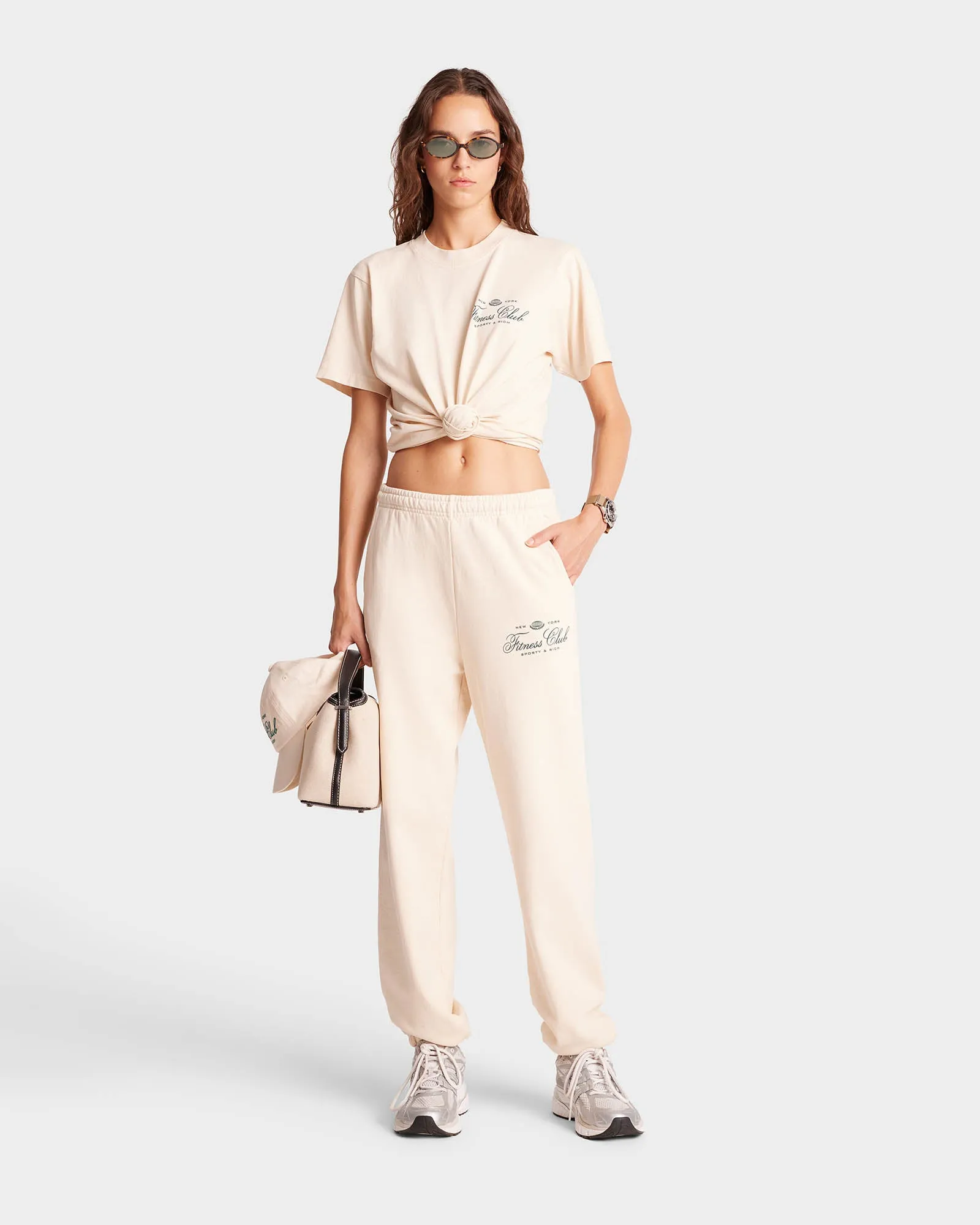 Fitness World Sweatpant - Cream/Alpine sold by Sporty and Rich product image thumbnail 3
