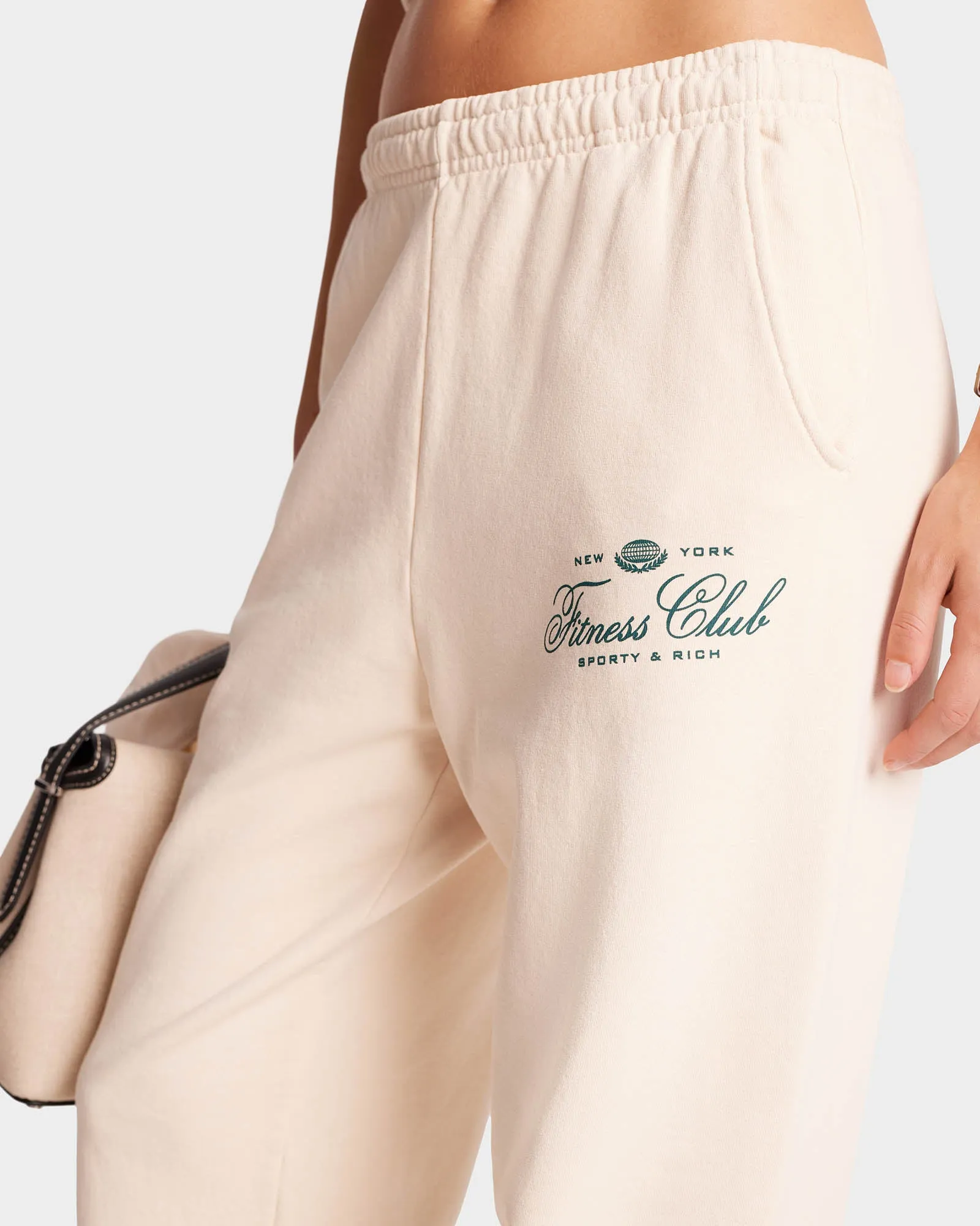 Fitness World Sweatpant - Cream/Alpine sold by Sporty and Rich product image thumbnail 4