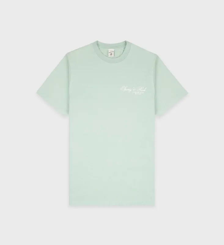 Villa T-Shirt - Jade/White sold by Sporty and Rich