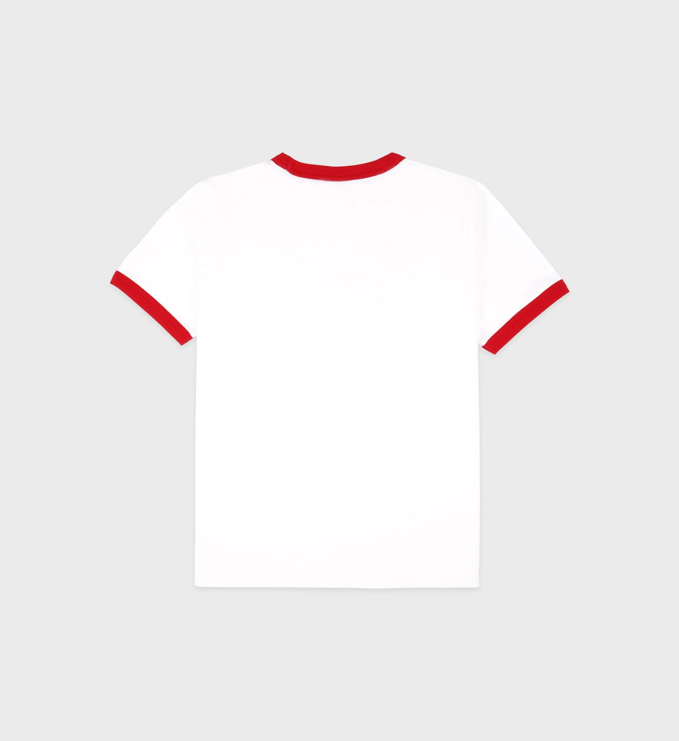 Emblem Ringer Tee - White/Bright Red sold by Sporty and Rich product image thumbnail 2