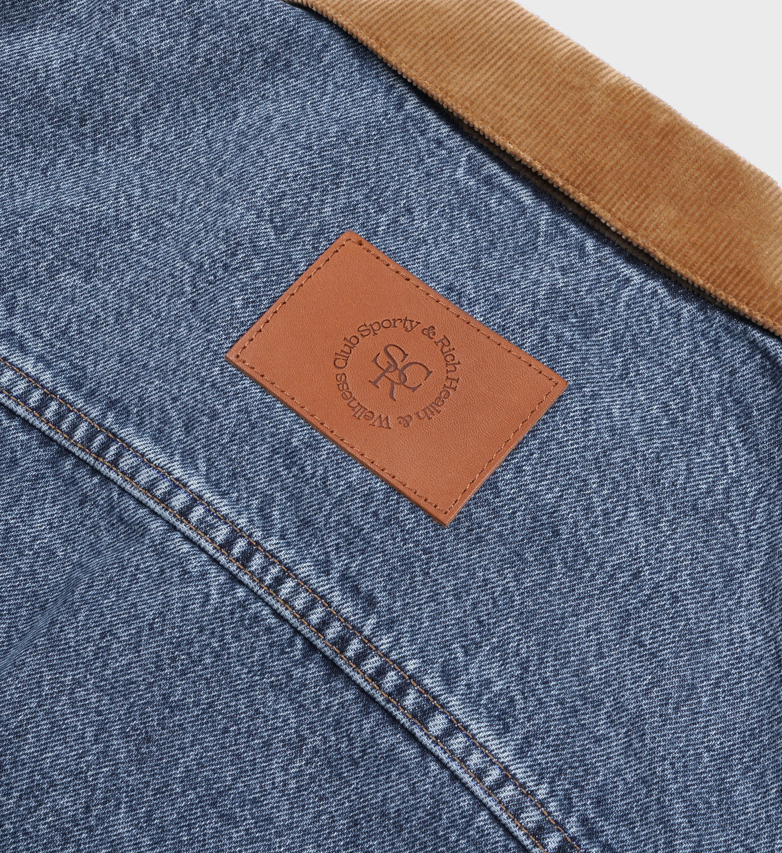 Denim Jacket - Medium Blue sold by Sporty and Rich product image thumbnail 4