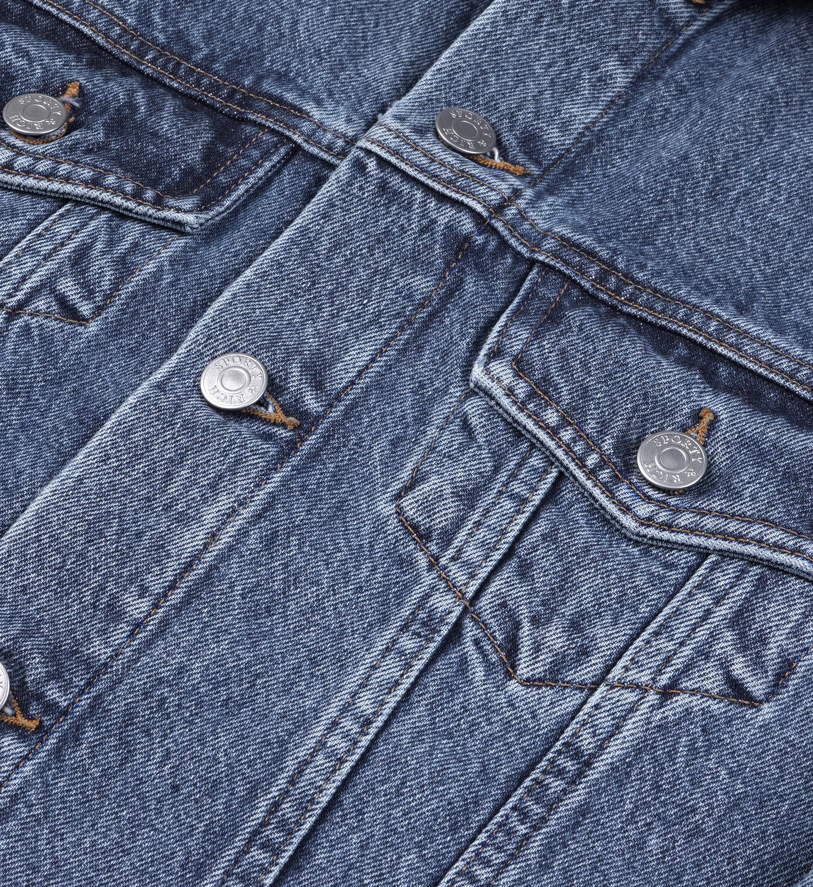 Denim Jacket - Medium Blue sold by Sporty and Rich product image thumbnail 3