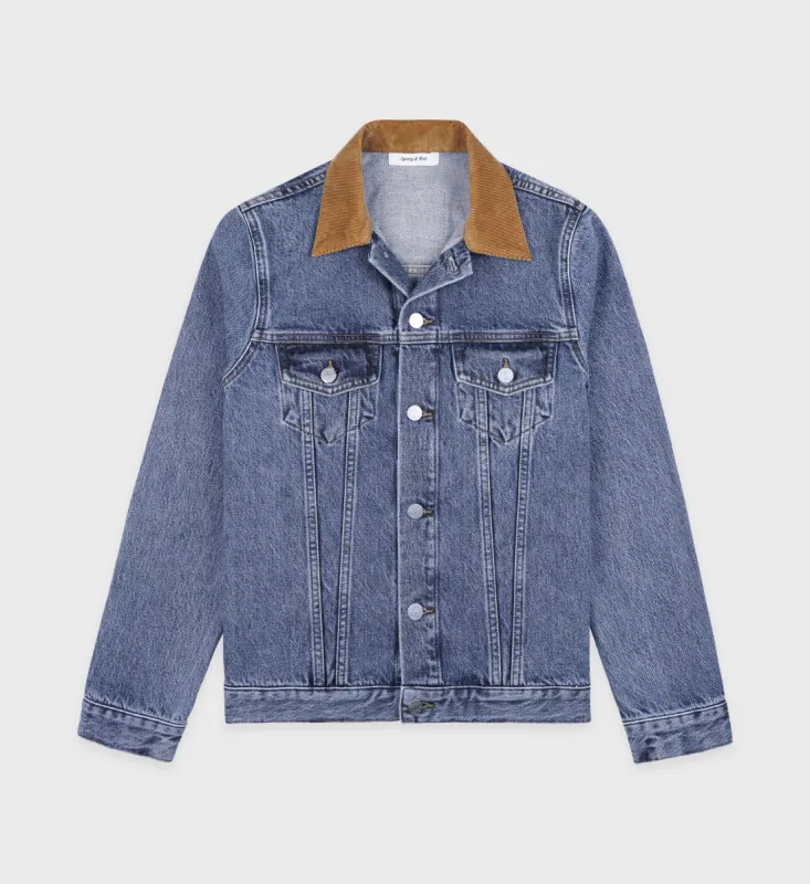 Denim Jacket - Medium Blue sold by Sporty and Rich