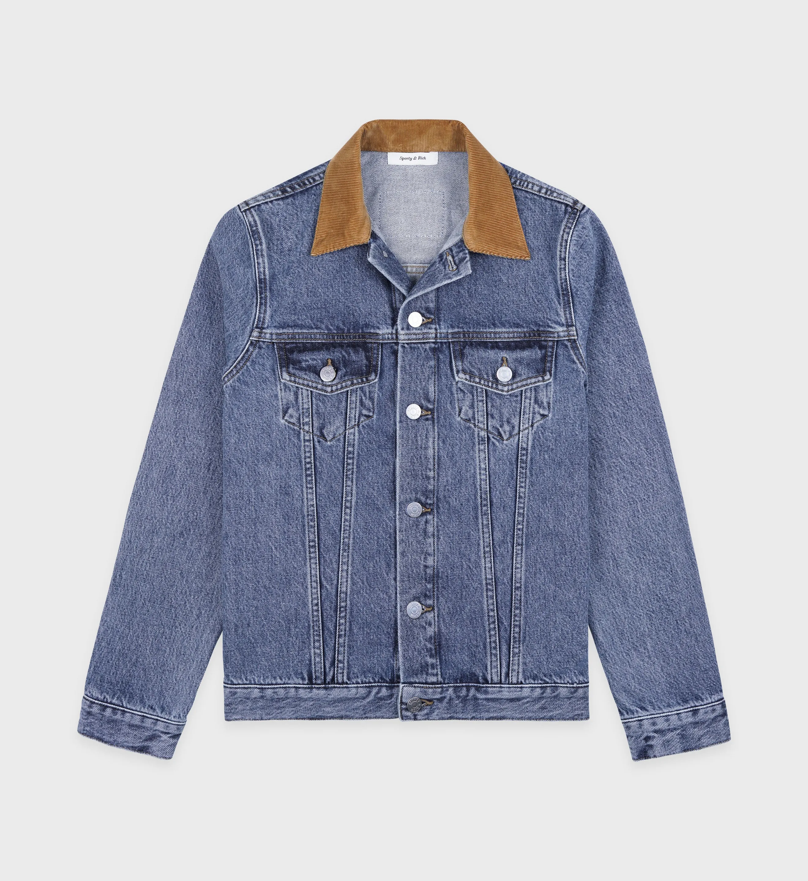 Denim Jacket - Medium Blue sold by Sporty and Rich
