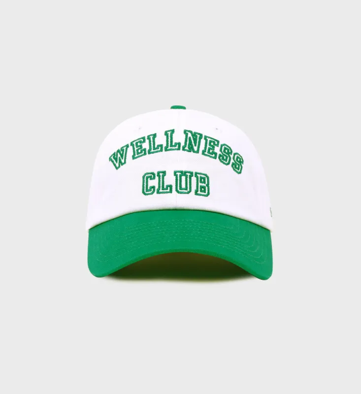 Wellness Club Hat - White/Verde sold by Sporty and Rich