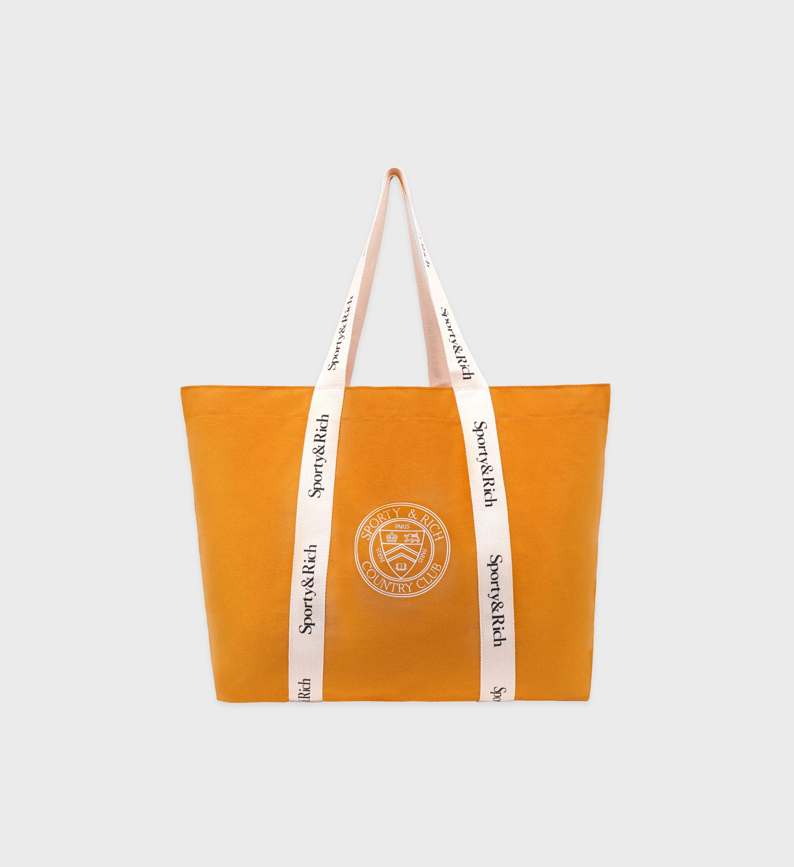 Paris Country Club Tote Bag - Faded Gold/White sold by Sporty and Rich