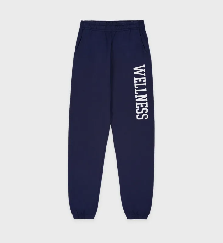 Wellness Ivy Sweatpants - Navy/White sold by Sporty and Rich