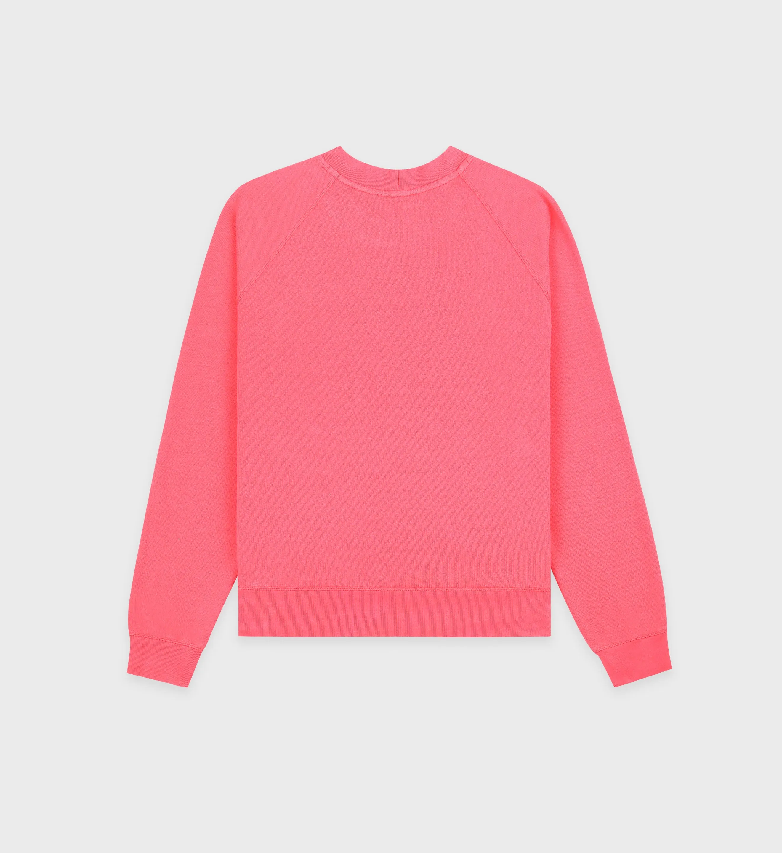 Serif Logo Soft Crewneck - Cotton Candy/White sold by Sporty and Rich product image thumbnail 2
