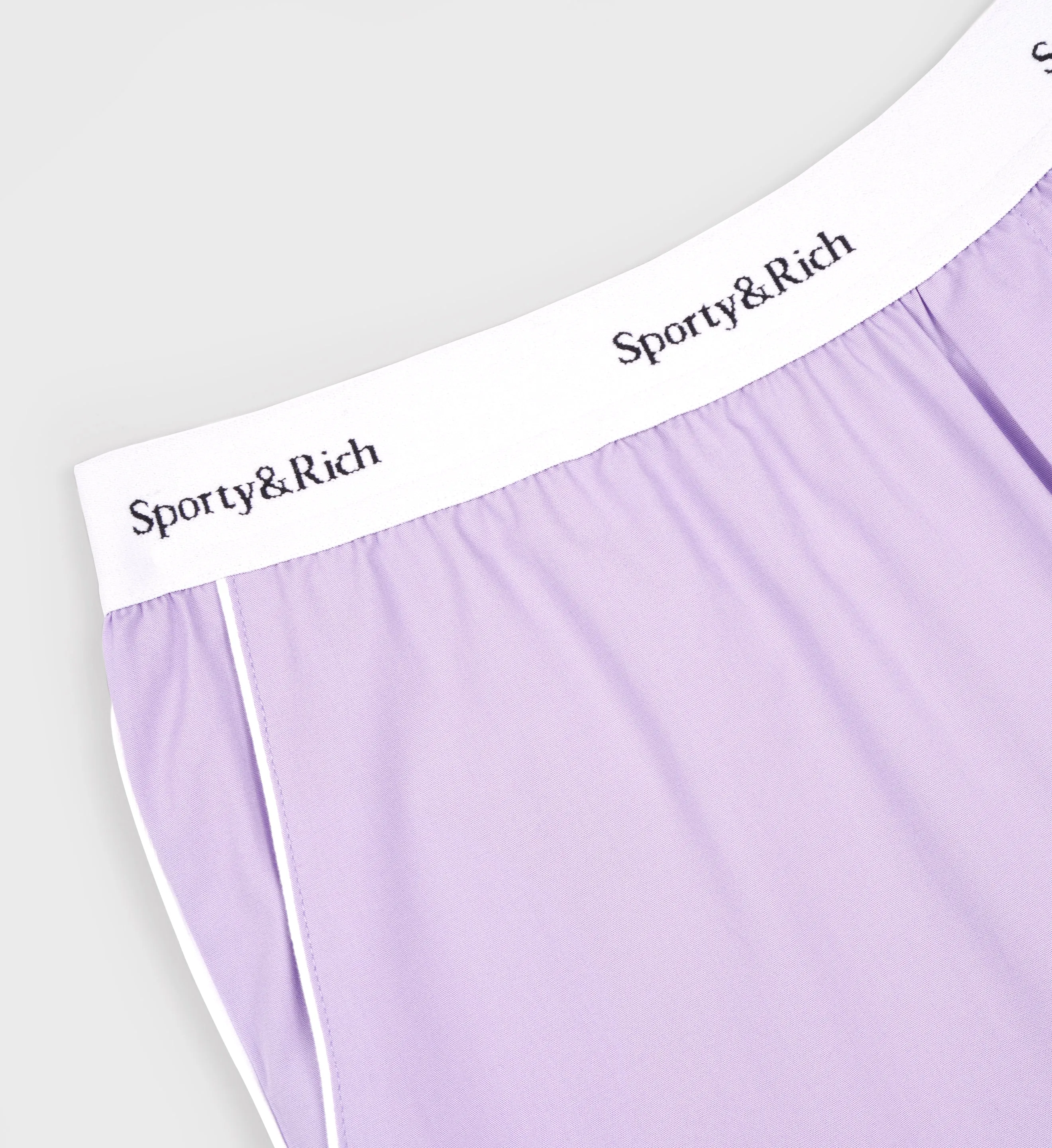 Serif Logo Pyjama Trousers - Lilac/White sold by Sporty and Rich product image thumbnail 3