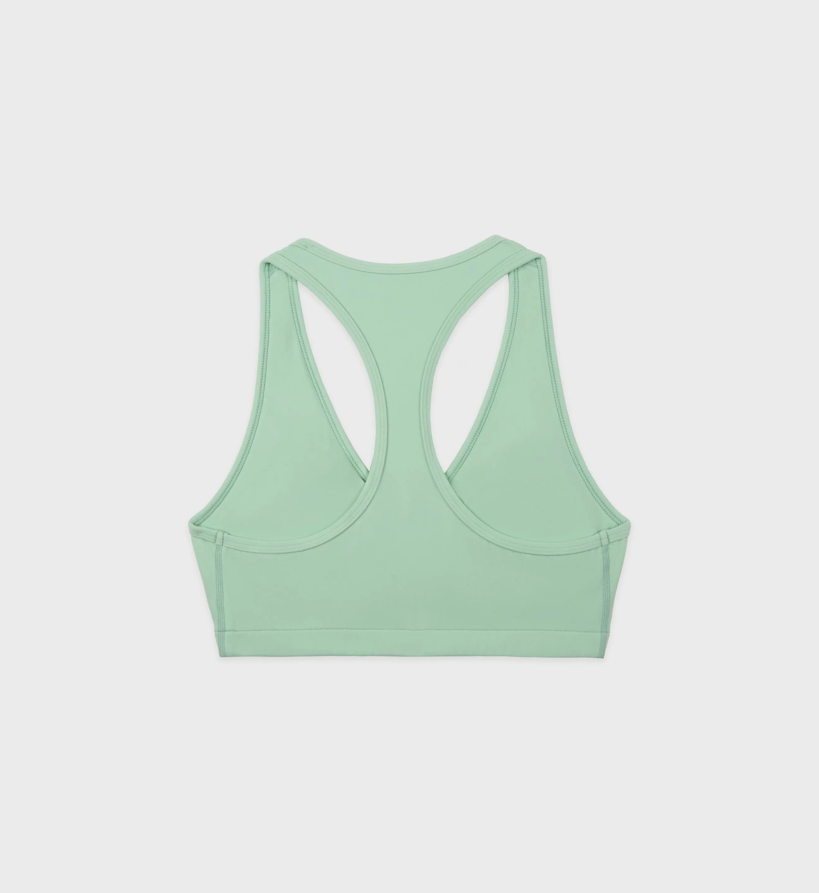 Runner Script V-Neck Sports Bra - Thyme/White sold by Sporty and Rich product image thumbnail 2