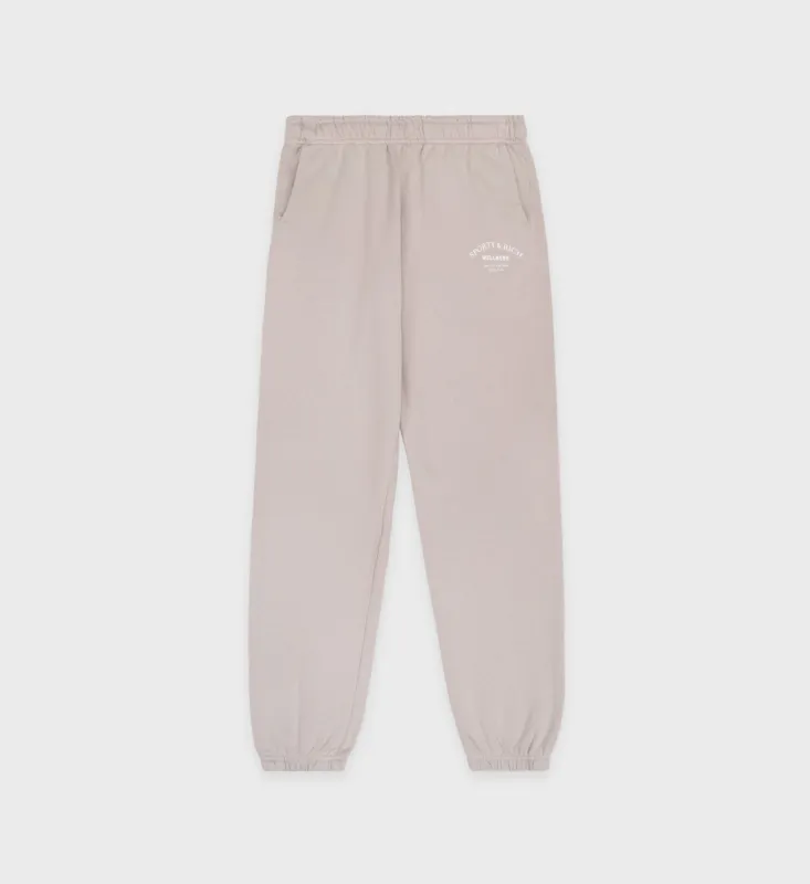 Wellness Studio Sweatpant - Dove/White sold by Sporty and Rich