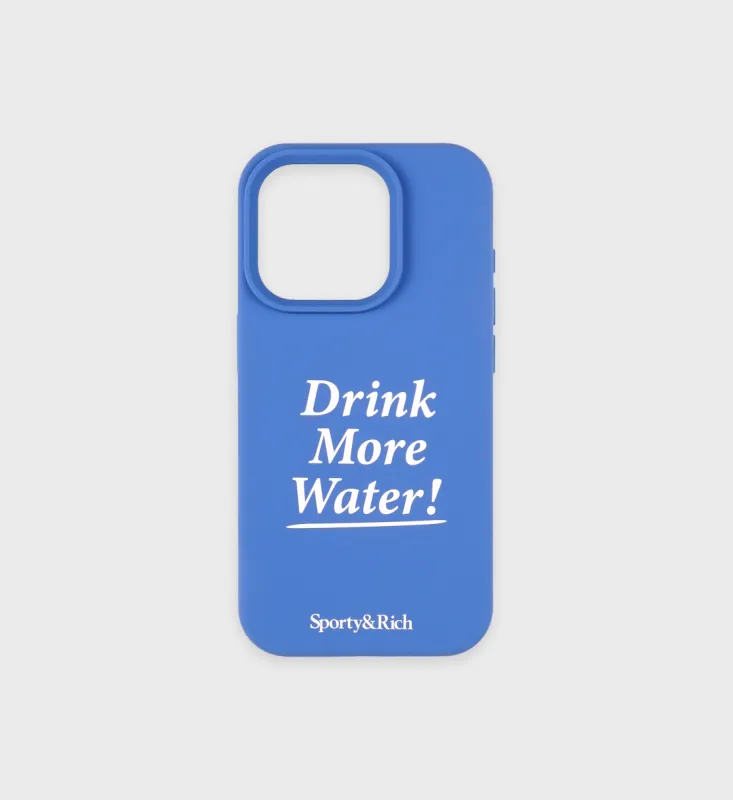 Drink More Water iPhone Case - Paris Blue sold by Sporty and Rich
