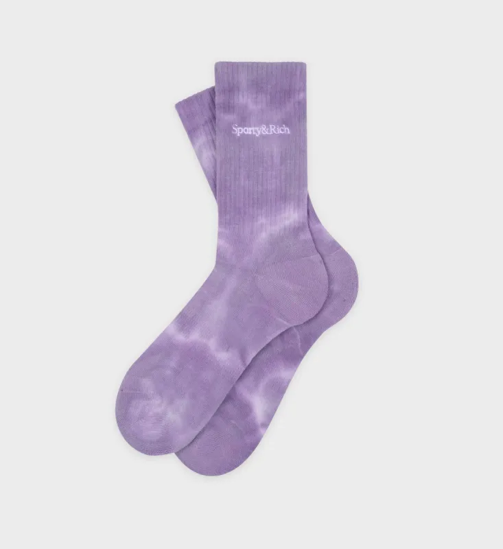 Serif Logo Socks - Easter Egg Tie Dye sold by Sporty and Rich