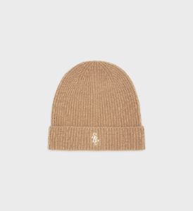 SRC Cashmere Beanie - Camel sold by Sporty and Rich