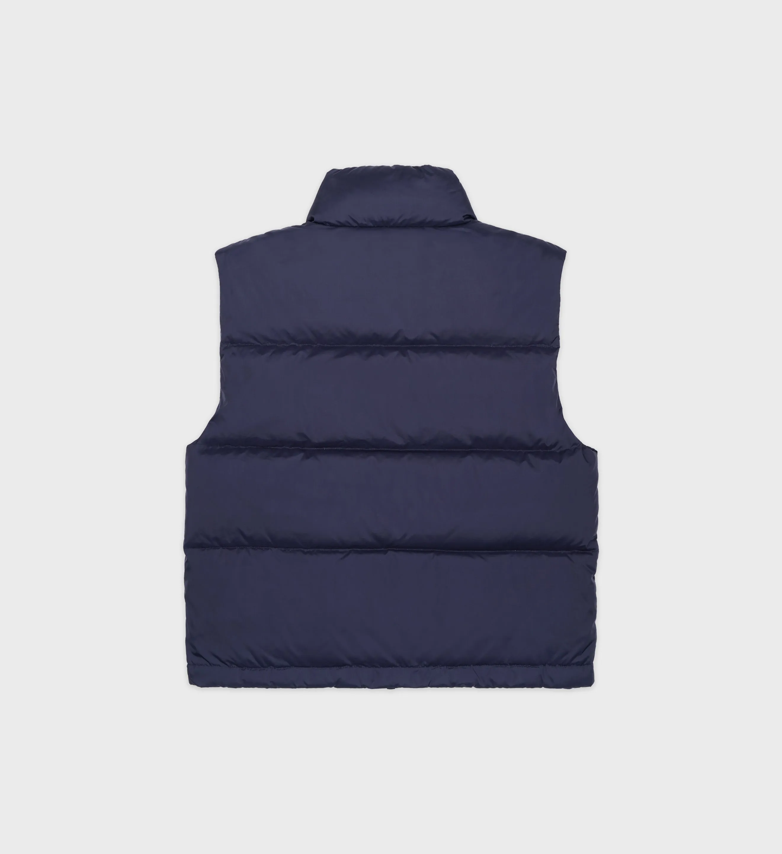 Crown L.A. Puffer Vest - Navy sold by Sporty and Rich product image thumbnail 2