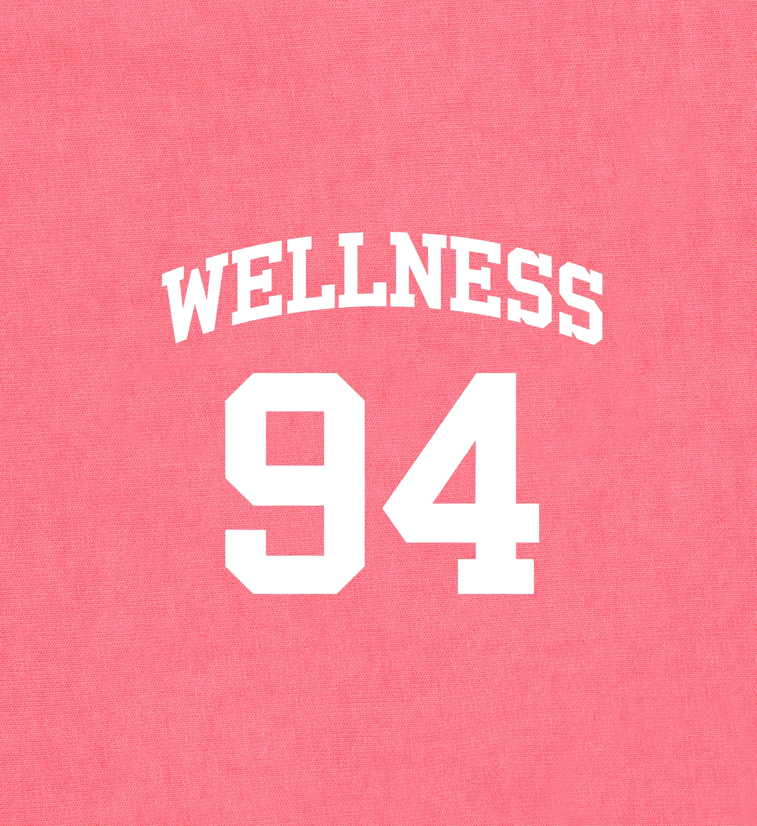 Wellness 94 Sports Tee - Cotton Candy/White sold by Sporty and Rich product image thumbnail 4