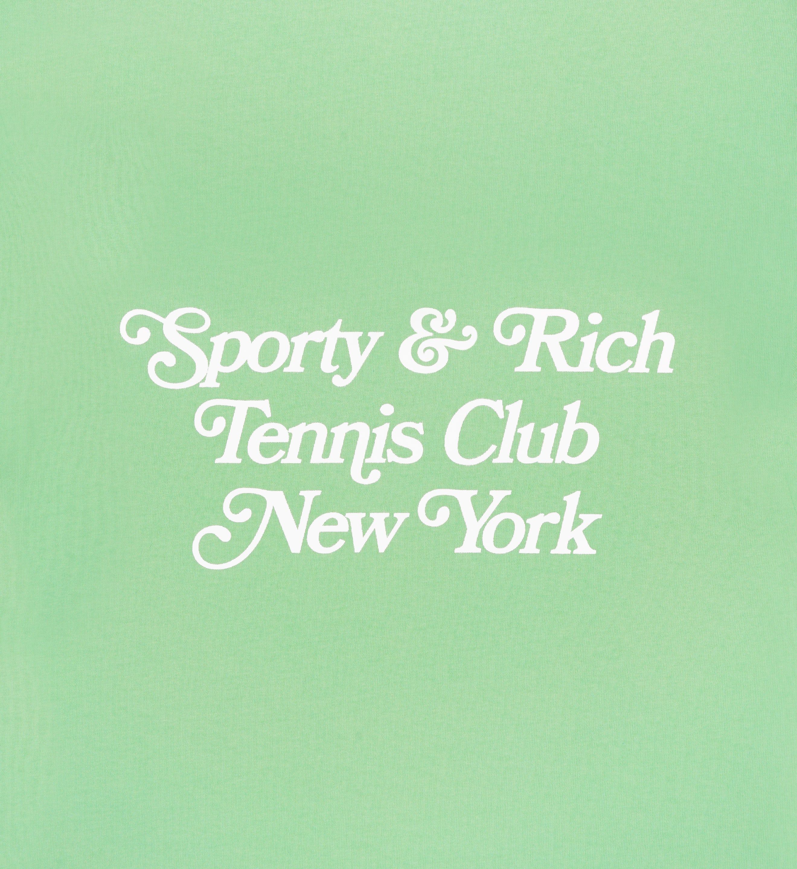 NY Tennis Club Cropped Hoodie - Washed Kelly/White sold by Sporty and Rich product image thumbnail 4