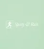 Runner Script Leggings - Thyme/White sold by Sporty and Rich