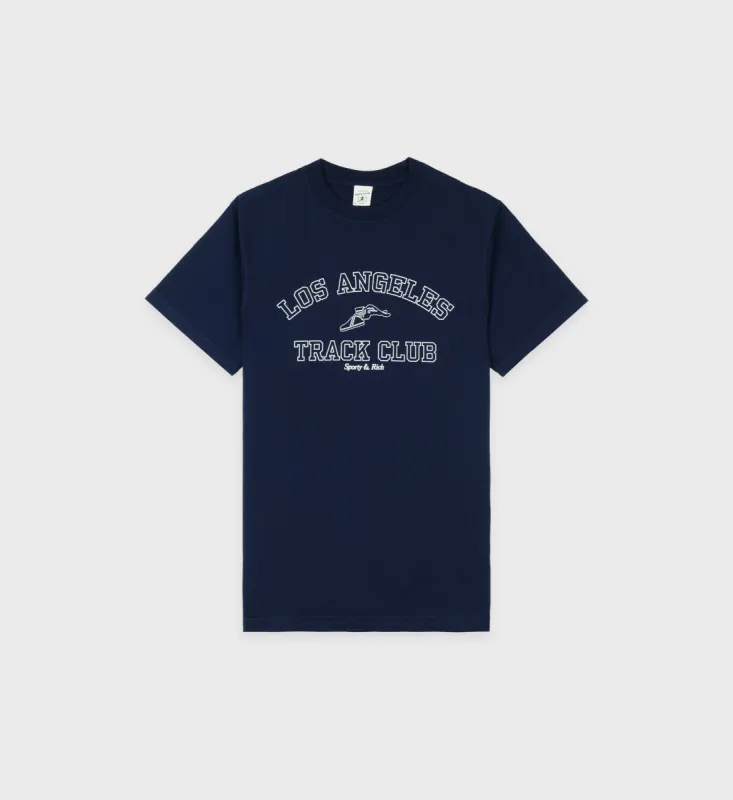 Track Club T-Shirt - Navy sold by Sporty and Rich