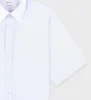 SRC Cropped Shirt - White/Light Blue sold by Sporty and Rich