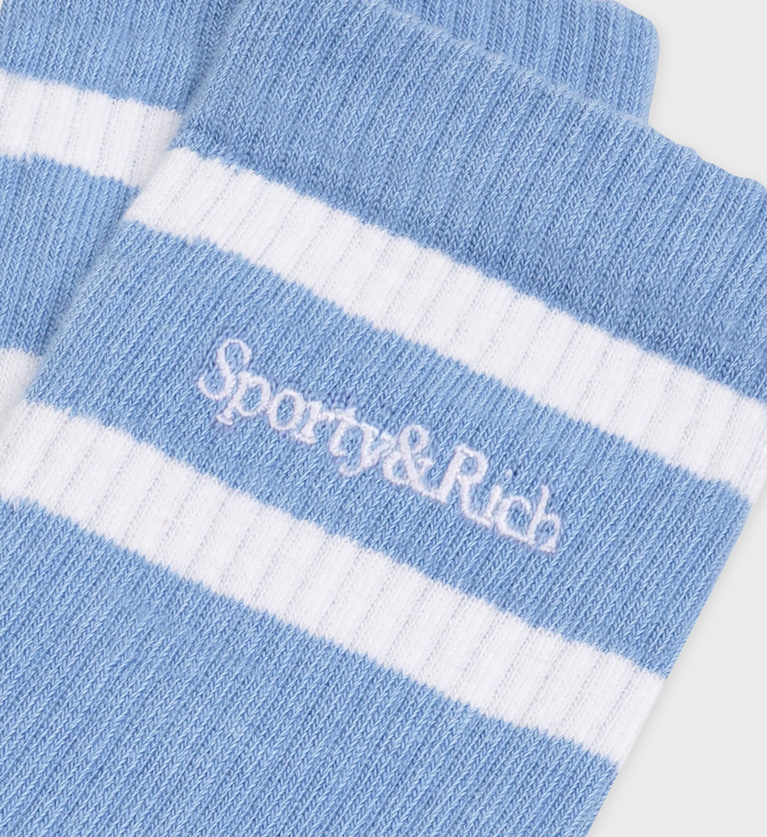 Serif Logo Socks - Sky Blue/White sold by Sporty and Rich product image thumbnail 3
