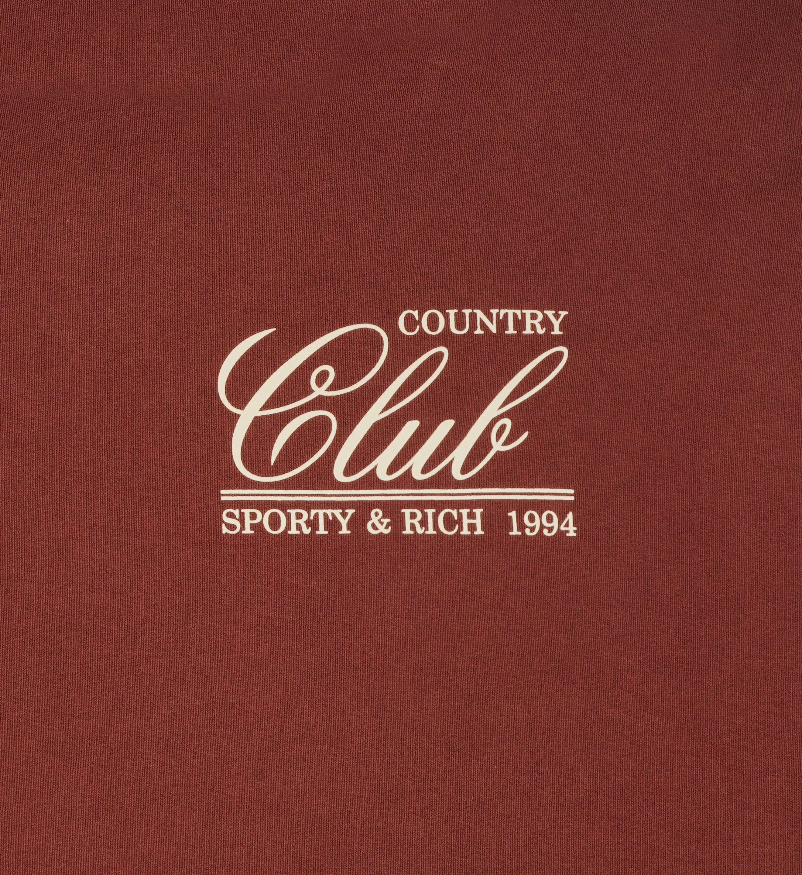 94 Country Club Gym Short - Maroon/Cream sold by Sporty and Rich product image thumbnail 3
