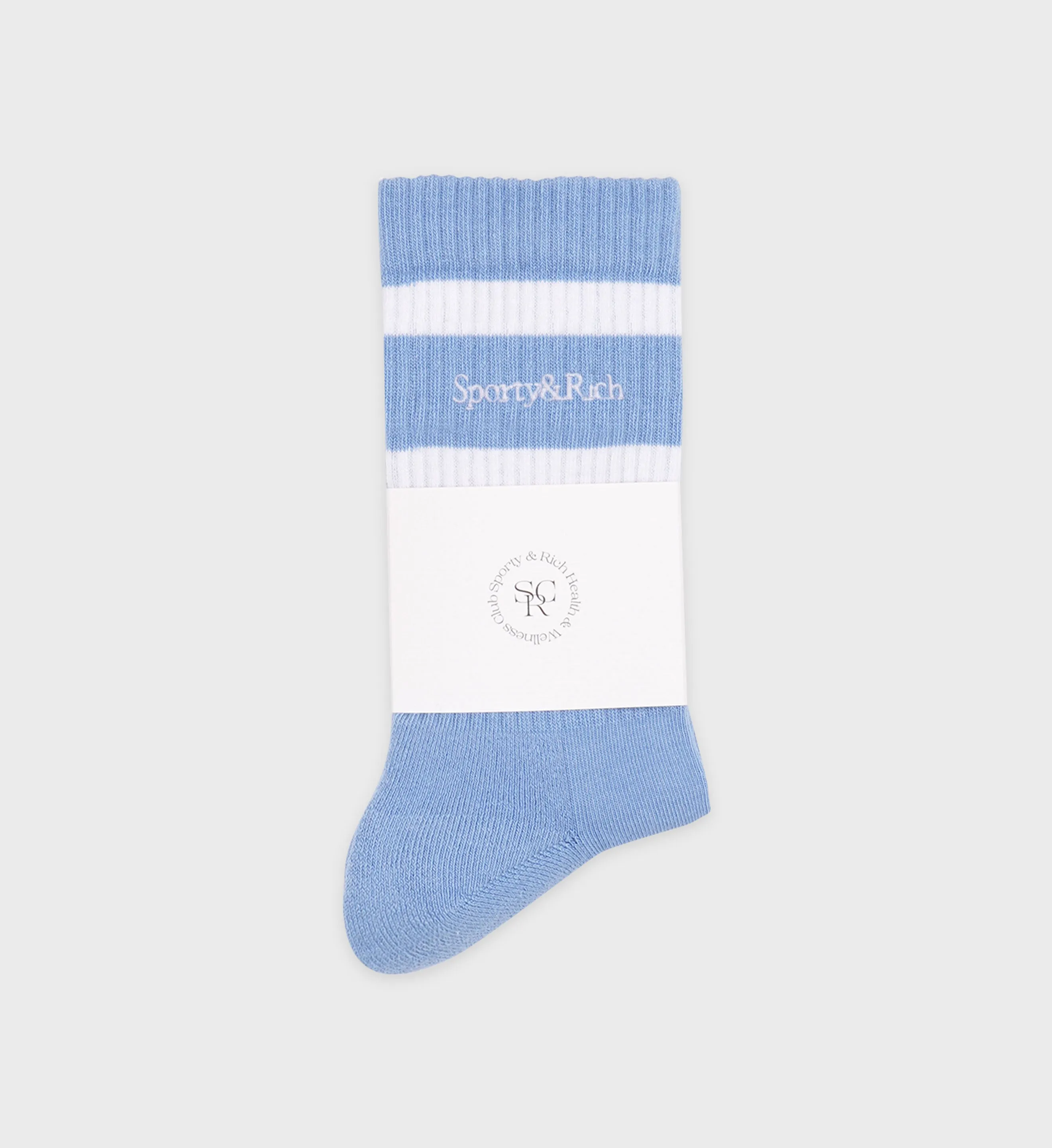 Serif Logo Socks - Sky Blue/White sold by Sporty and Rich product image thumbnail 2