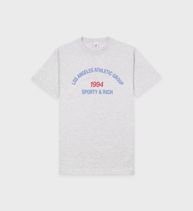 LA Athletic Group T-Shirt - Heather Gray/Ocean sold by Sporty and Rich