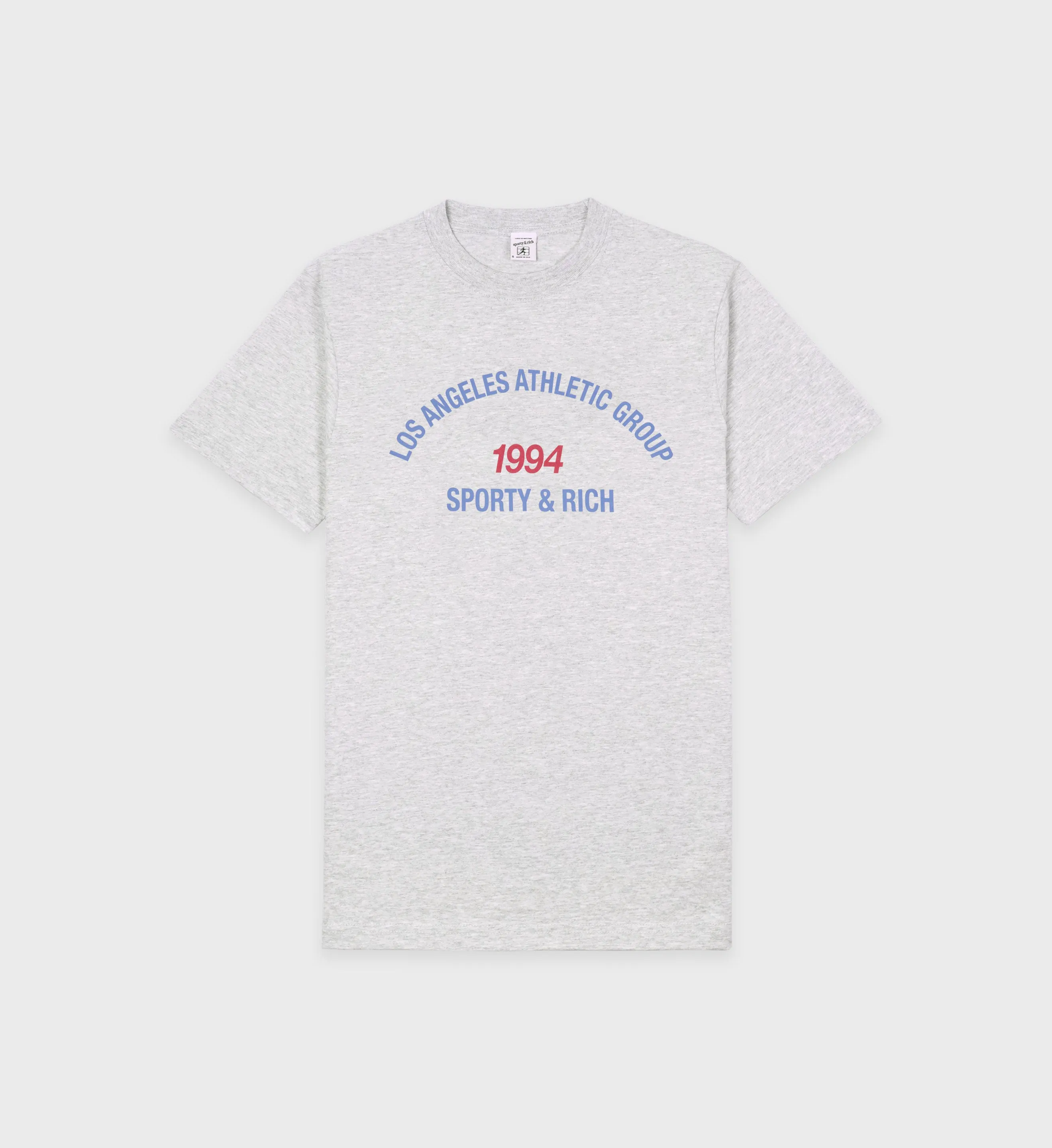 LA Athletic Group T-Shirt - Heather Gray/Ocean sold by Sporty and Rich