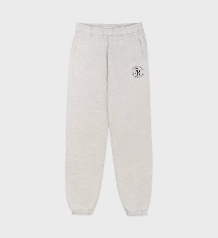 S&R Sweatpants - Heather Gray/Navy sold by Sporty and Rich