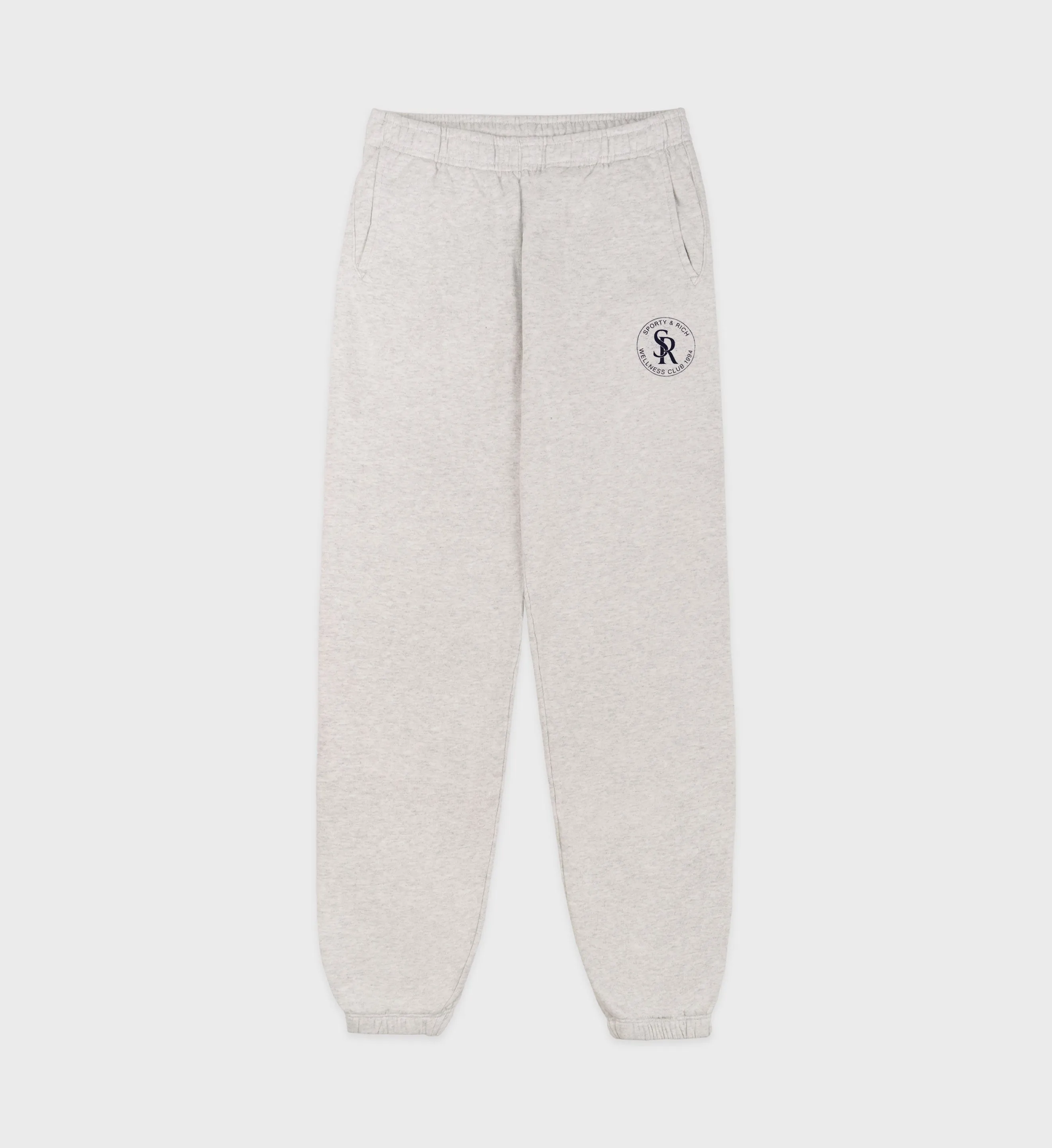 S&R Sweatpants - Heather Gray/Navy sold by Sporty and Rich