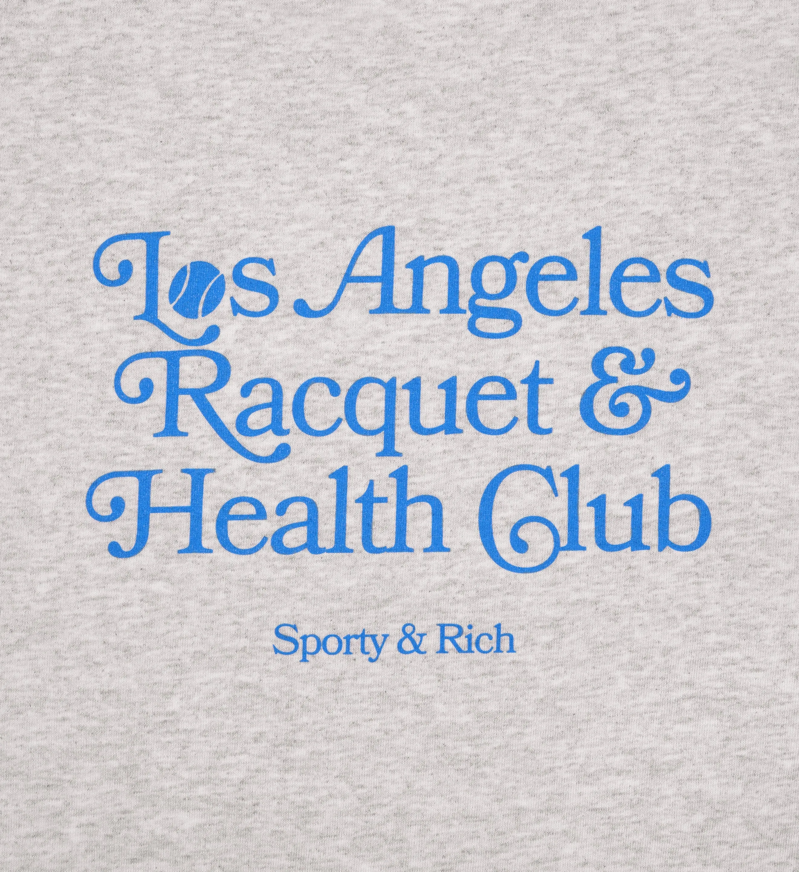 LA Racquet Club Crewneck - Heather Gray/Steel Blue sold by Sporty and Rich product image thumbnail 4