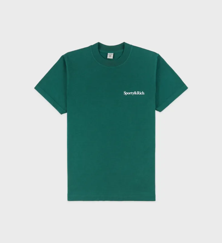 Health Is Wealth T-Shirt - Alpine/White sold by Sporty and Rich